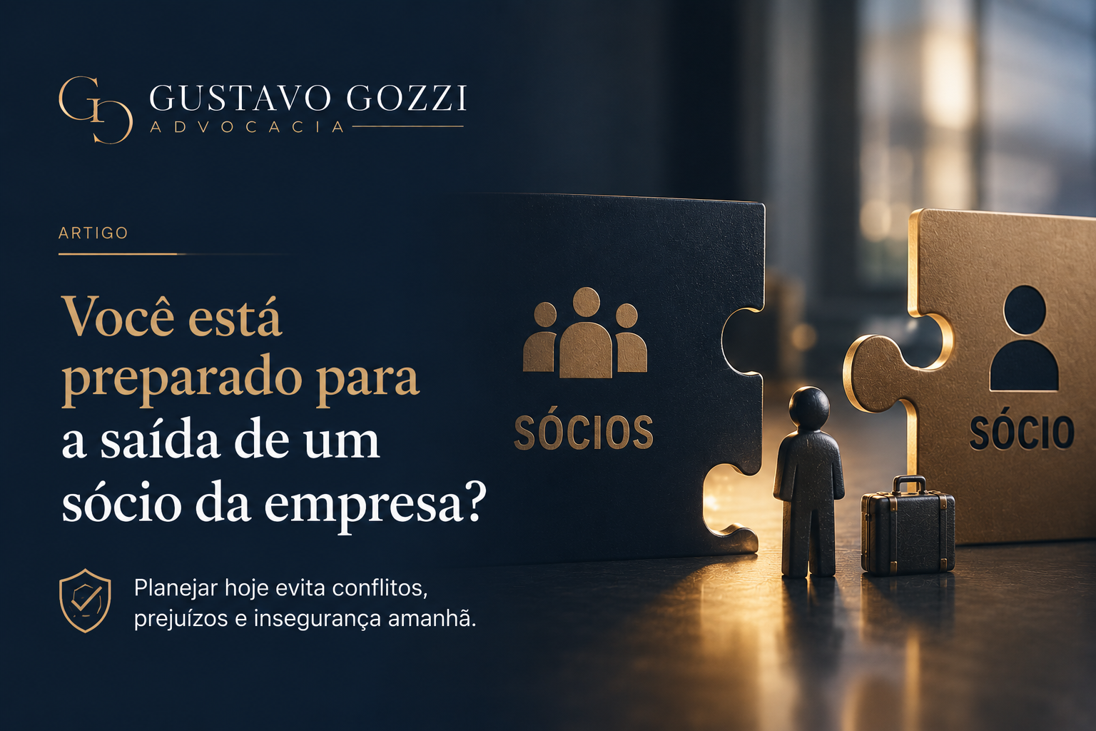 Escritório Gustavo Gozzi - Você está preparado para a saída de um sócio da empresa?